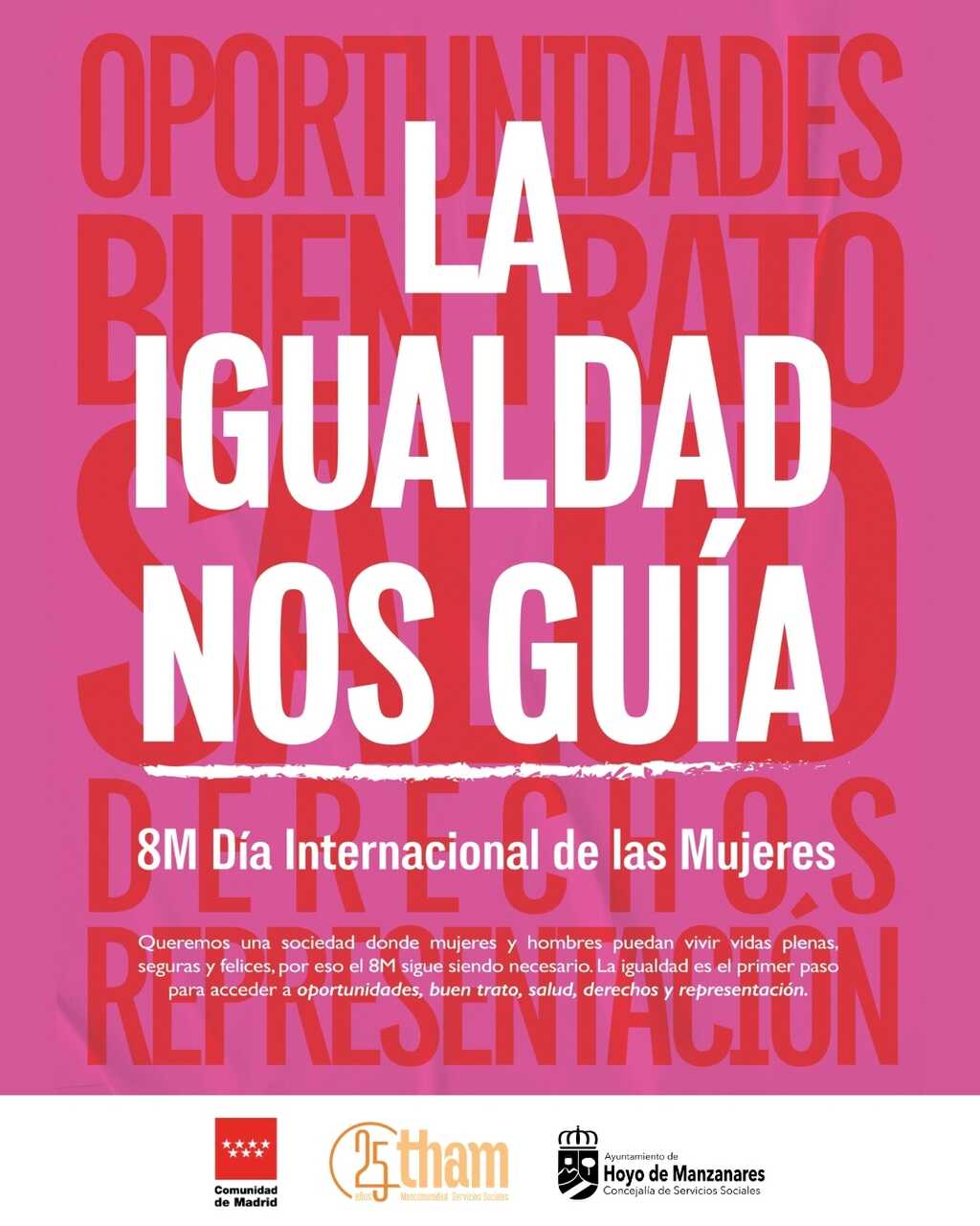 Cartel Hoyo de Manzanares por el Día Internacional de la Mujer - Imagen del Ayuntamiento de Hoyo de Manzanares