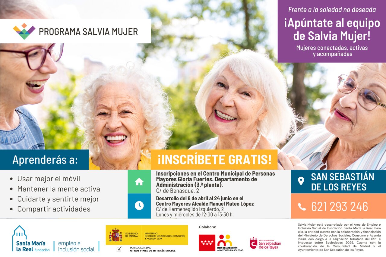 Cartel Salvia Mujer - Imagen del Ayuntamiento de San Sebastián de los Reyes