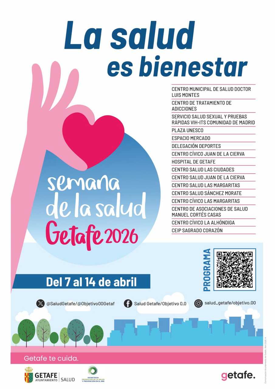 Cartel Semana de la Salud 2026 - Imagen del Ayuntamiento de Getafe
