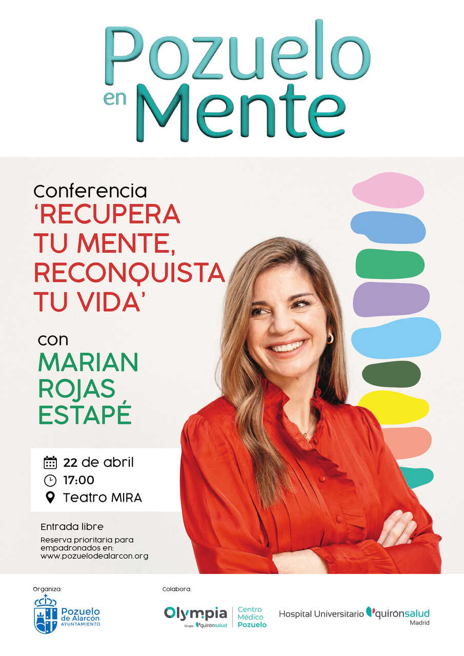 Cartel Pozuelo en Mente  Marian Rojas Estapé - Imagen del ayuntamiento