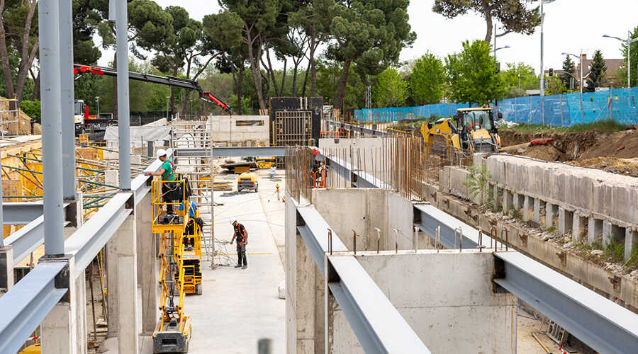 Visita a las obras del polideportivo Carlos Ruiz Pozuelo de Alarcón - Foto del Ayuntamiento de Pozuelo