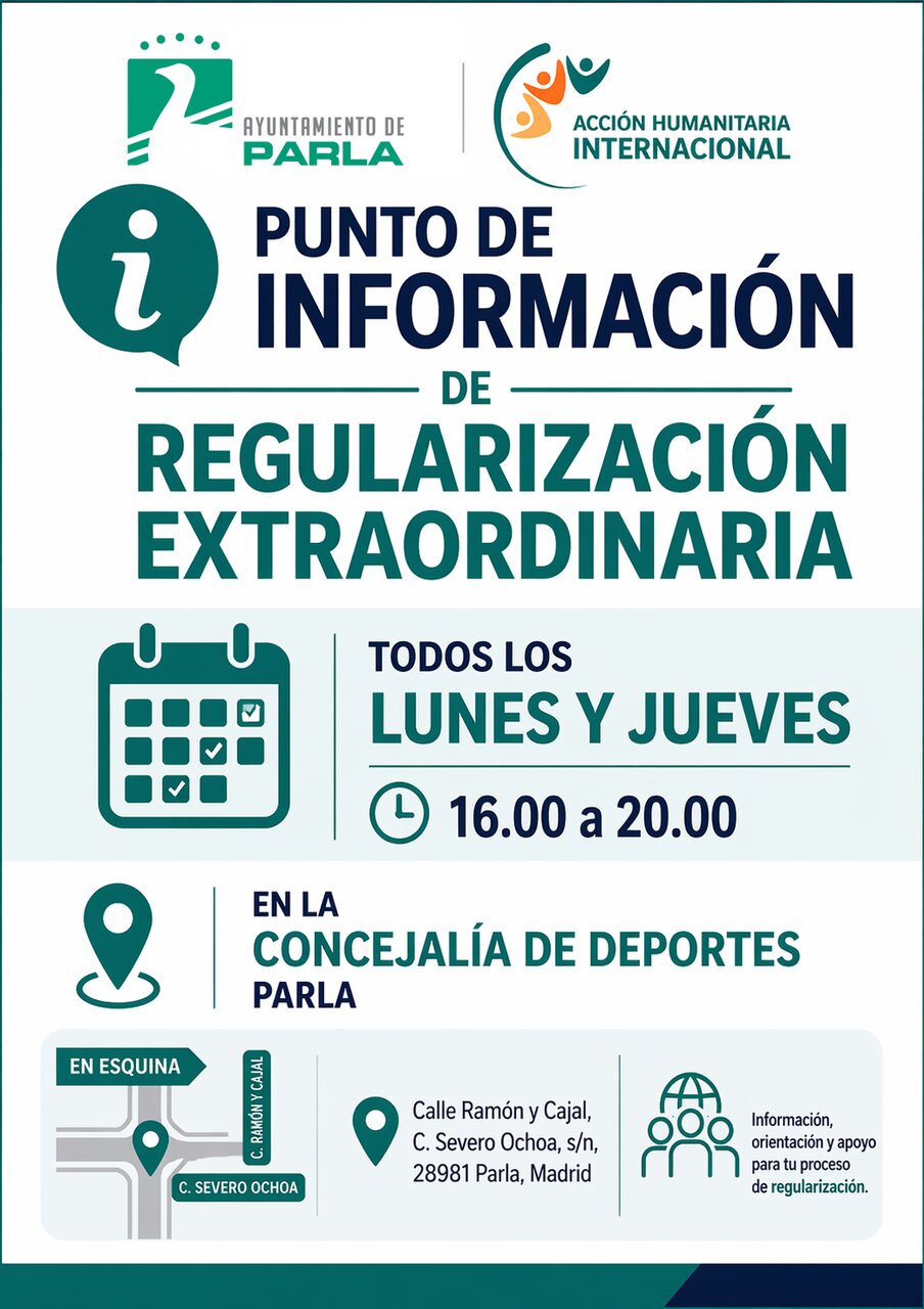 Parla Punto de Informacion de regularizacion extraordinaria - Imagen del Ayuntamiento de Parla