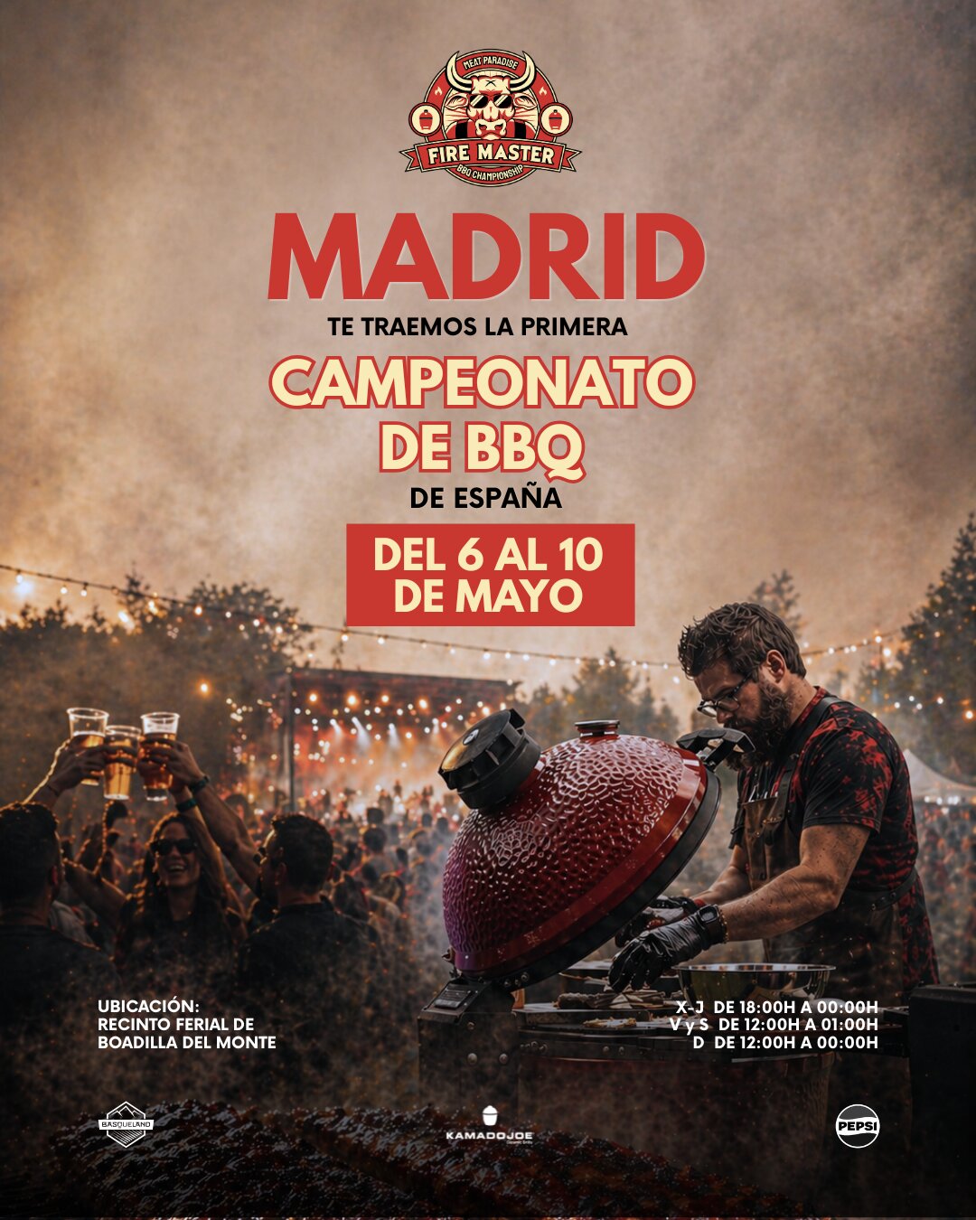 Cartel Fire Master Festival 2026 en Boadilla del Monte
