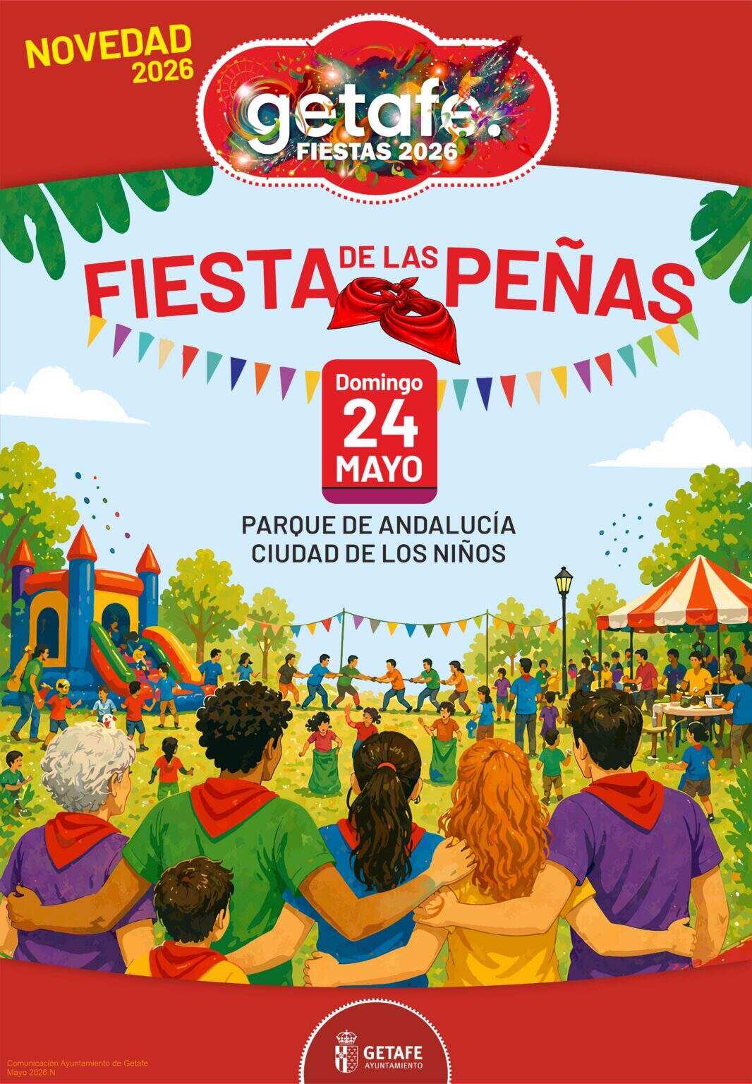 Cartel de las fiestas patronales Getafe 2026 - Imagen del Ayuntamiento de Getafe