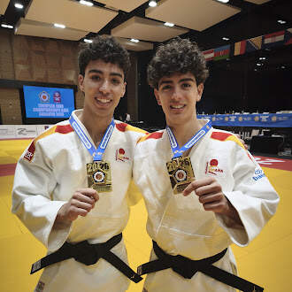 Diego Hurtado y Javier Miguélez oro Nage No Kata Junior
