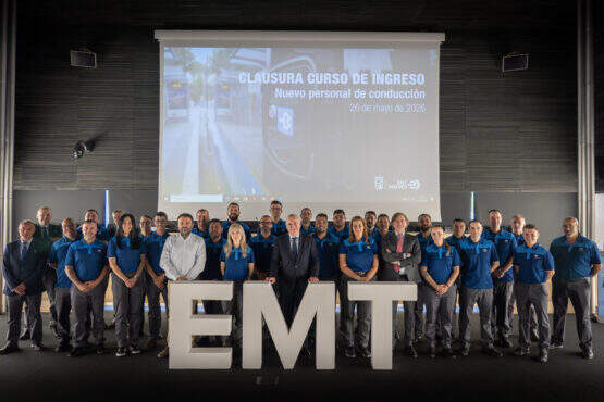 Imagen de los 22 nuevos conductores de EMT Madrid - Foto Ayuntamiento de Madrid