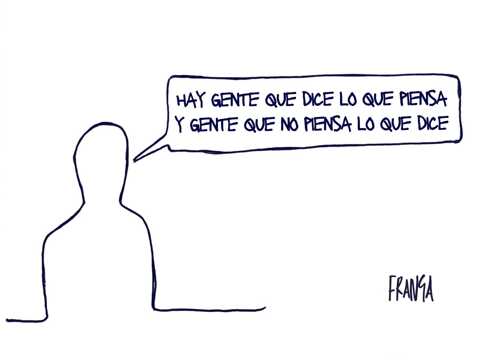 Dice lo que piensa - Las Viñetas de Manuel Franganillo