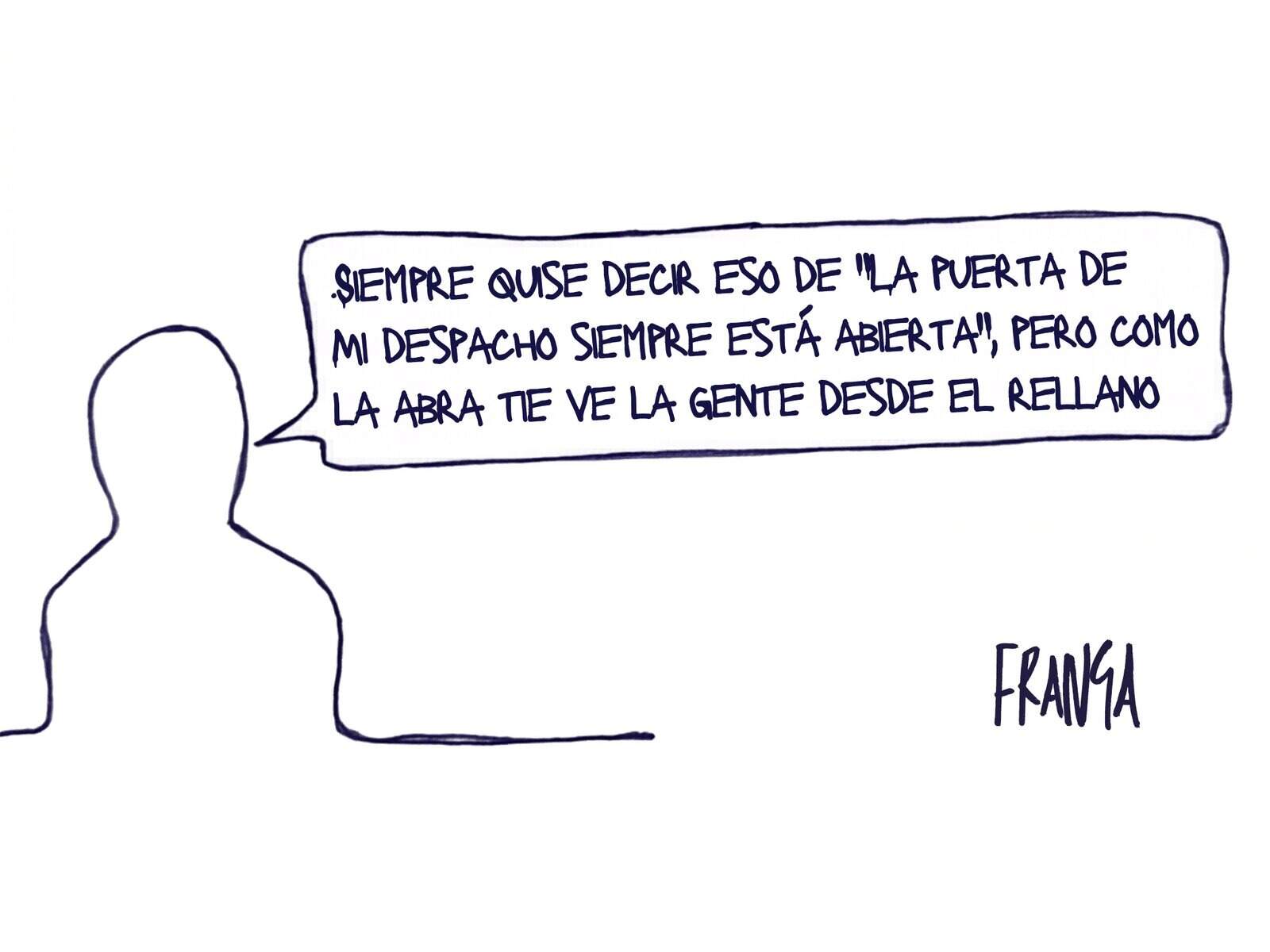 La puerta de mi despacho - Las Viñetas de Manuel Franganillo