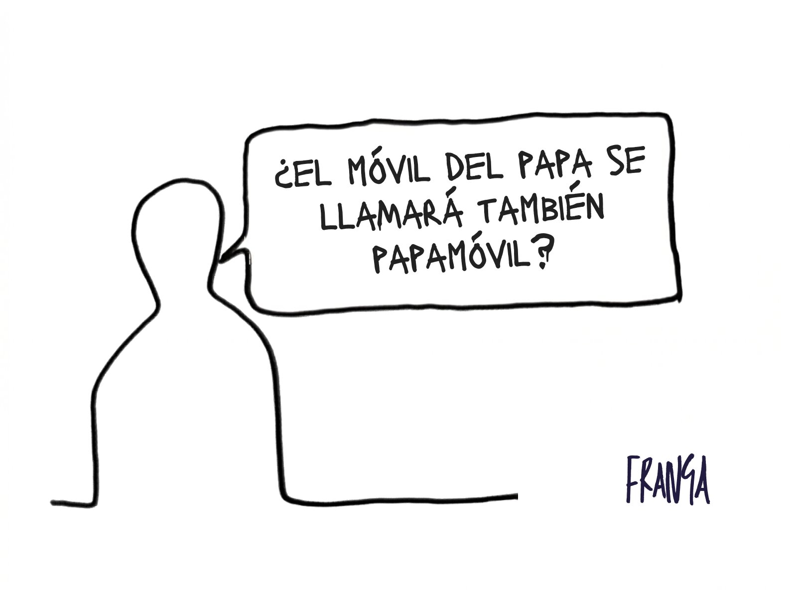 Papamóvil -Las Viñetas de Manuel Franganillo
